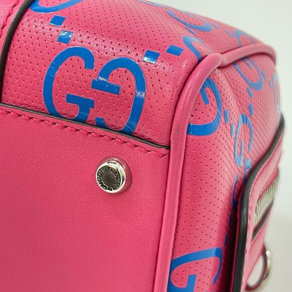 Gucci GG Blue Band Shoulder Bag Handbag Pink - Picture 12 of 12